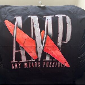 Kai Cenat X AMP Black and Red Graphic Tee